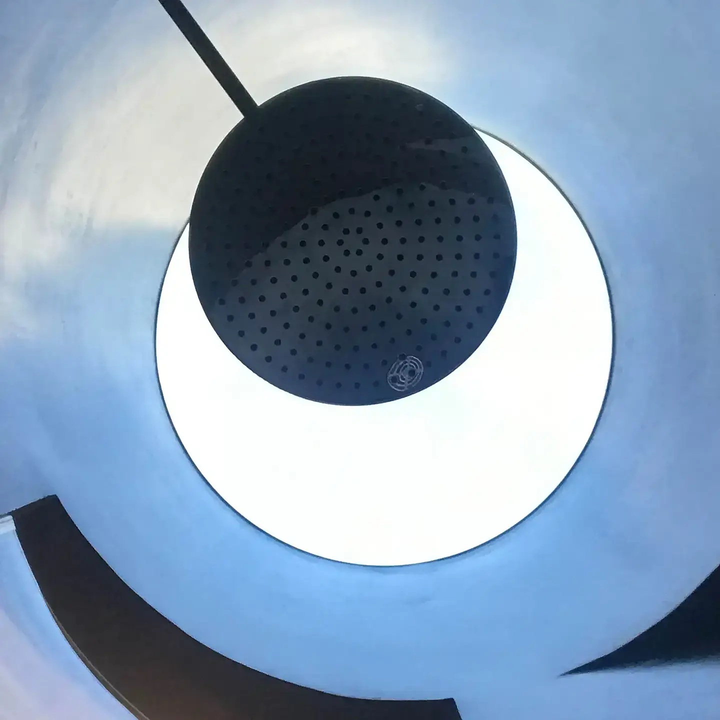 Dusche mit Echtmetalloberfläche