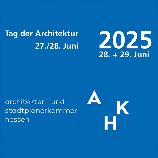 Cover des Booklets zum Tag der Architektur 2025 der Architekten- und Stadtplanerkammer Hessen