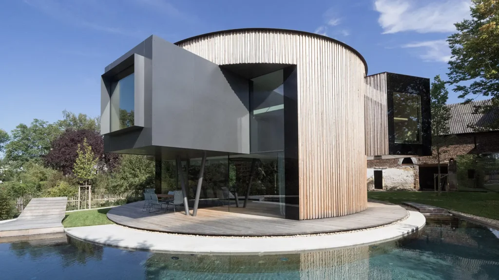 Drehhaus Kylie von Gronych + Dollega Architekten – Wohnhaus mit Drehmechanismus in Heuchelheim bei Gießen, gezeigt beim Tag der Architektur 2022